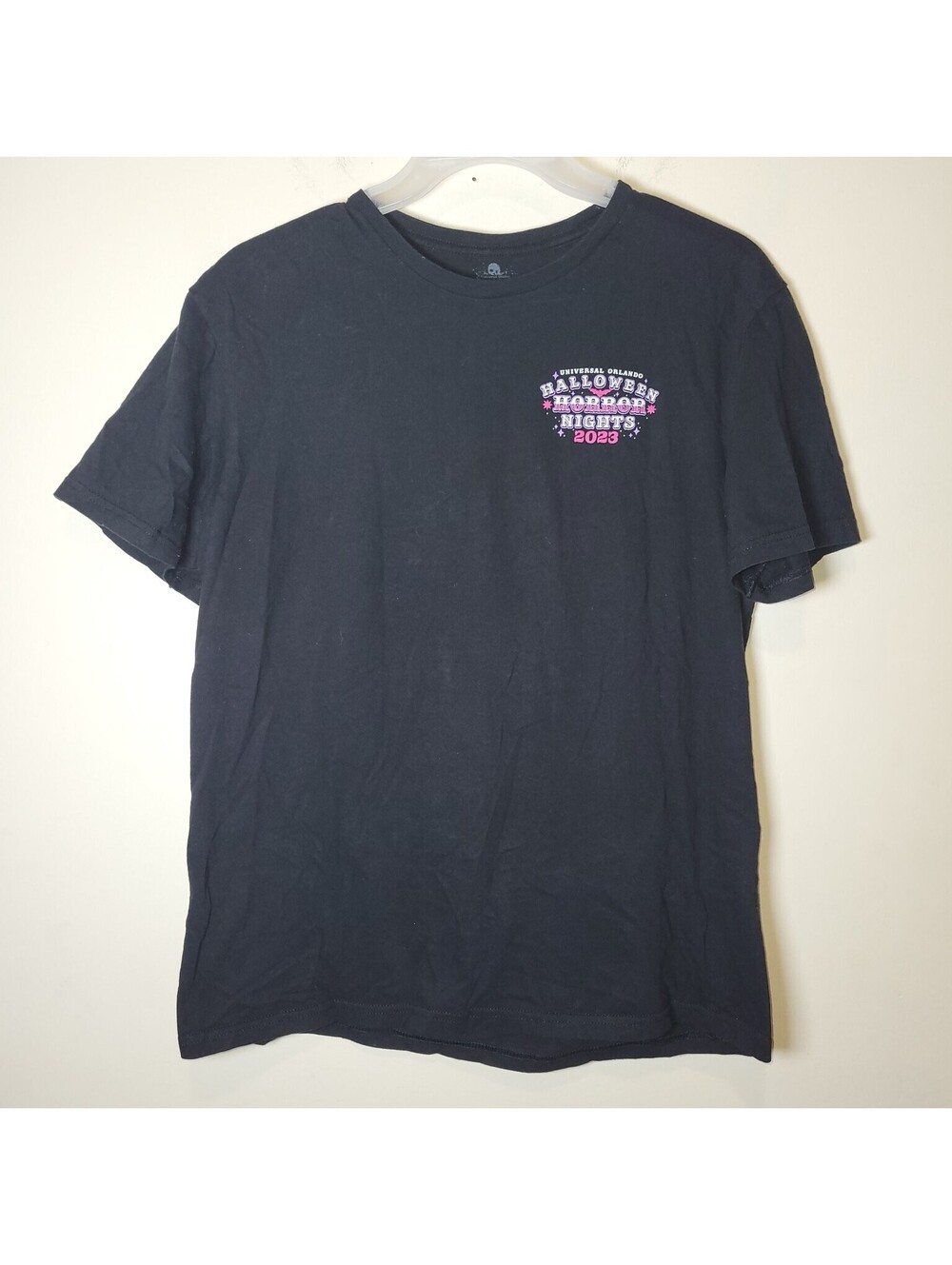 Universal Orlando Halloween Horror Nights 2023 HHN Black Graphic T-Shirt Men's L